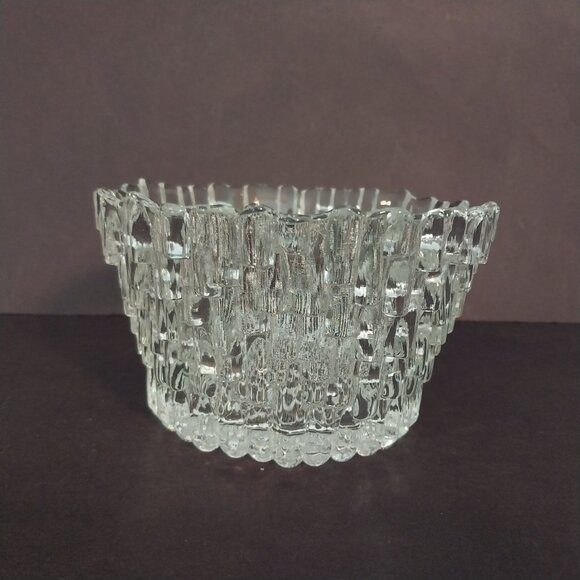 Vintage Scandi Finnish Design Icicle Glass Bowls - Set of 3 - Picture 5 of 9